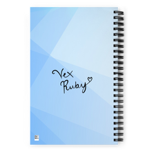 Load image into Gallery viewer, LEWD Vex Ruby Spiral notebook
