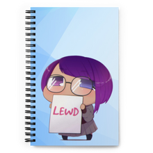 Load image into Gallery viewer, LEWD Vex Ruby Spiral notebook
