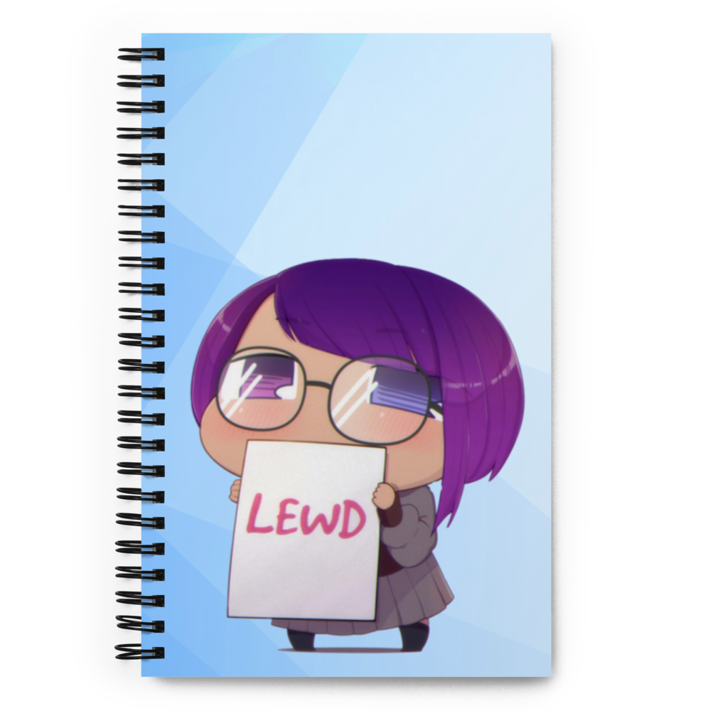 LEWD Vex Ruby Spiral notebook